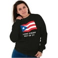 thumbnail image 4 of Puerto Rican Pride Love Every Bit Flag Sweatshirt for Men or Women Brisco Brands S, 4 of 5