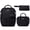 Black, variant on 4PCS Backpack with Lunch Box, Pencil Case & Earphone Bag, Waterproof Casual Daypack for Travel, Pink