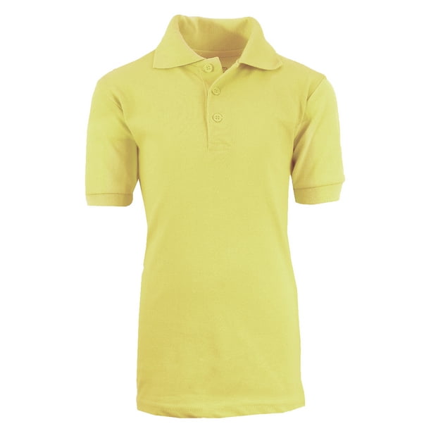 udsultet romanforfatter torsdag Boy's Short Sleeve School Uniform Pique Polo Shirts (Little Boys) - Walmart .com