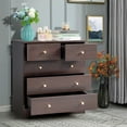 thumbnail image 4 of UBesGoo 5 Drawer Wood Dresser for Bedroom, Chest of Drawers, Storage Organization Unit for Clothing, Brown, 4 of 13