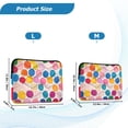 thumbnail image 4 of FORMRS 13"-13.3" Laptop Sleeve Protective Case Soft Carrying Quilted Computer Bag Cover, Watercolor Circles, 4 of 7