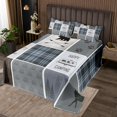 thumbnail image 2 of Erosebridal Teen Camping Camper Coverlet Set Queen,Deer Bear Bedding Set,Patchwork Room Decorative,3pcs, 2 of 5