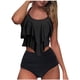 thumbnail image 1 of Traje de baño de dos piezas para mujer, sexy, de pecho alto, con contraste, degradado, dividido Fridja  nalpqowj22758, 1 of 6