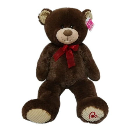 Way To Celebrate Large Plush, Bear, Chocolate Brown