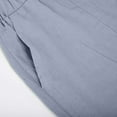 thumbnail image 5 of WXLWZYWL Men's Linen Shorts Casual Elastic Waist Drawstring Summer Men Shorts Big and Tall Shorts Summer Drawstring Linen Shorts with Pockets Regular Stretch Work Beach Shorts, 5 of 6