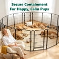 thumbnail image 6 of HaiCube Dog Playpen for Large Dogs, 40" 16 Panels Heavy Duty Metal Pet Playpen with Door, Foldable Indoor Outdoor Puppy Exercise Pen Fence, 6 of 8
