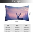 thumbnail image 2 of Fotbe Night Sky Elk Funda de Almohada Decorativa Estilo Occidental, Lujo en Algodón, Fundas para Almohadas King, Cojín Estampado para Decoración del Hogar-14"x20", 2 of 6