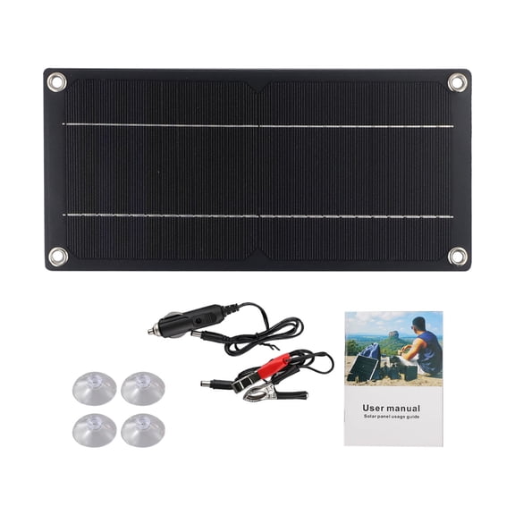 60W Solar Panel Kit 12V Trickle Battery Charger With Single Crystal Chip Waterproof Solar Panel Charging For Car Van Caravan