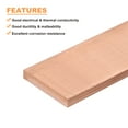 thumbnail image 3 of Uxcell Copper Flat Bar, 0.16" Thickness x 1.97" Width x 5.91" Length Copper Bar Stock, 3 of 6