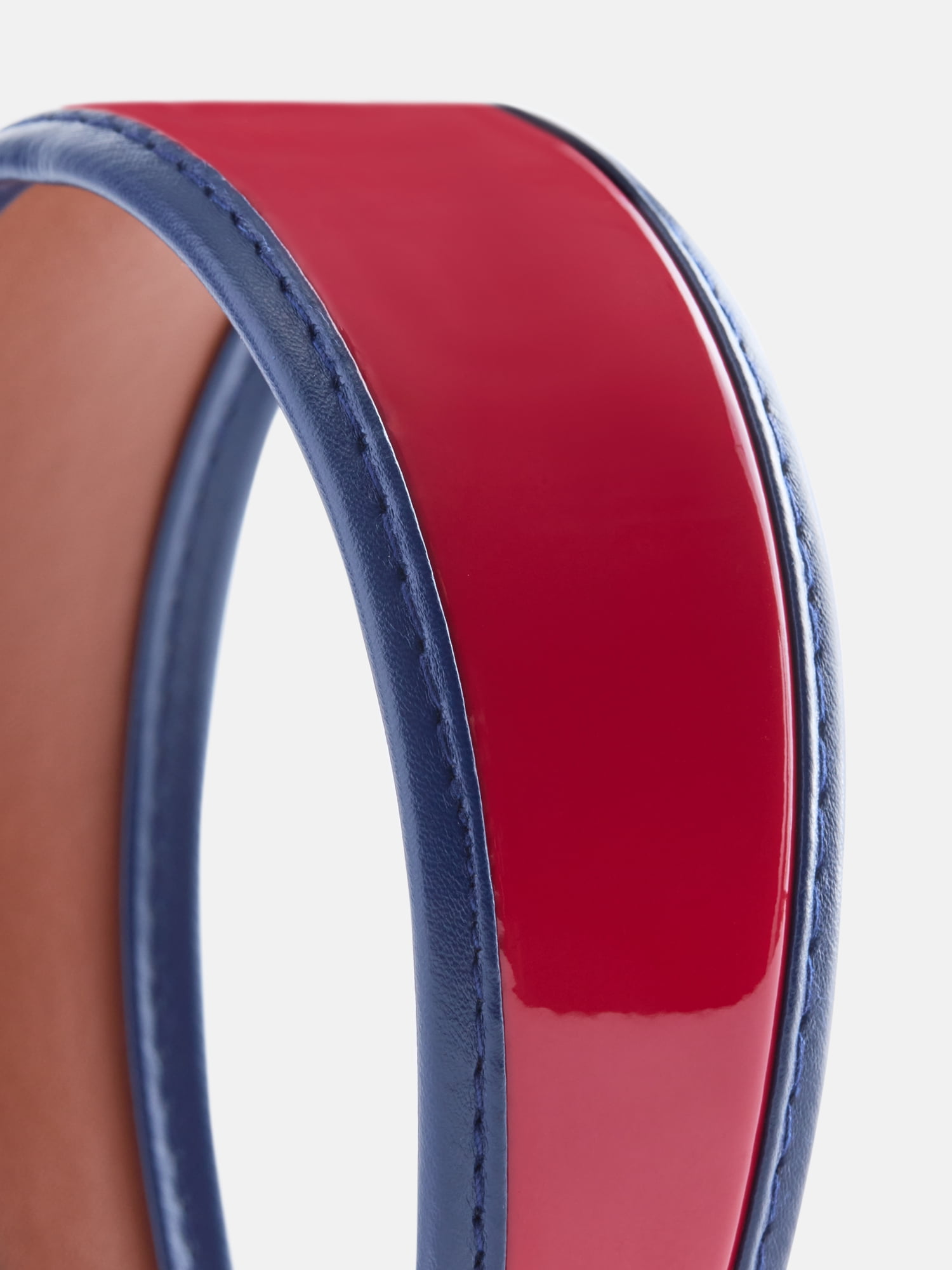 No Boundaries Patent Headband, Women's, Red/Blue