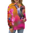 thumbnail image 4 of Hummingbird Floral Garden-1 Men's Women New Sweatshirt Hoodie Men's Plus Size Sweatshirt Hooded Sweatshirt 3d Printed Street Men's Cloth, 4 of 6