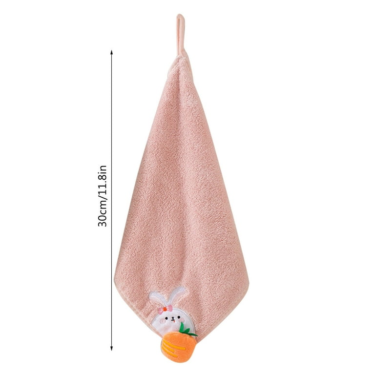 NEGJ Hand Towel With Hanging Loop Kitchen Hand Towels With Hanging