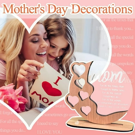 

Mother s Day Decorations Wooden Mother Pendants Holiday Gifts Mother And Grandma Gifts Mother s Day Creative Wooden Desktop Acrylic Ornaments