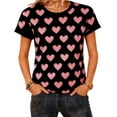 thumbnail image 5 of Womens Mens Valentines Day Graphic Tees Short Sleeve Couple Bow Tee Shirts Valentine Boyfriend Girlfriend Matching Tops, S Black, 5 of 7