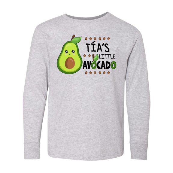 Inktastic TÃa's Little Avocado with Cute Baby Avocado Long Sleeve Youth T-Shirt