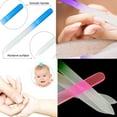 thumbnail image 4 of Glass Nail Files Set of 12 with Case, Mixed Color Double Sided Crystal Glass Fingernail Files, Gentle Nail Care for Women Girls, 4 of 5