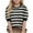 Black, variant on Girls Summer Knitted Tops Stripe Short Sleeve Pullover Loose Shirts Fashion Crew Neck Casual Sweater Shirt (Coffee S)