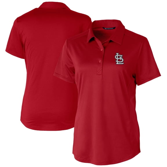 Women's Cutter & Buck Cardinal St. Louis Cardinals Prospect Textured Stretch Polo
