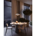 thumbnail image 6 of Alora Lighting PD633215MBBR Daphne 15" Wide Pendant - Matte Black / Brown Cotton Rope, 6 of 7