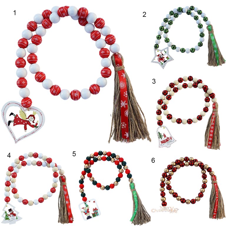 Christmas Tree Garland Decoration, Beads Garland Pearl Strands for  Christmas Tree and Crafts 65.6ft Silver 