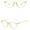 Yellow, variant on Decorative Glasses Unisex Classic Square Clear Lens Glasses Fashion Non Prescription Eyewear for Men Women Daily Use