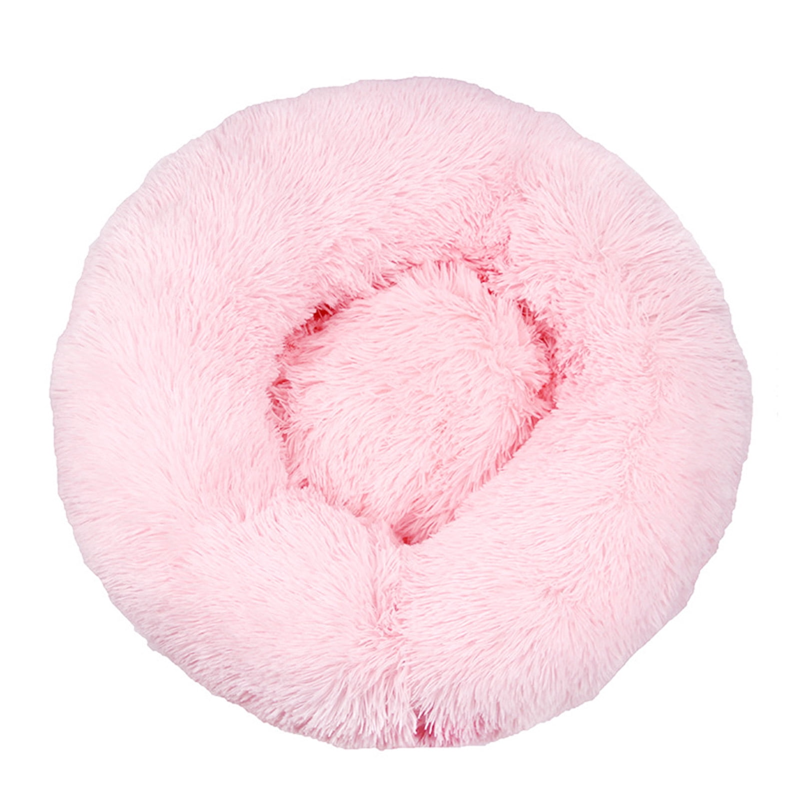 Cheers.US Pet Cat Bed Dog Bed, Fluffy Cat/Dog Bed for Small Medium Large Pet Cats Dogs, Round Donut Cat Beds for Indoor Cats, Anti-Slip Marshmallow Dog Beds