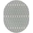 thumbnail image 4 of Jill Zarin Outdoor Collection Area Rug - Turks and Caicos (7' 10" x 10' Oval Gray Teal/Teal), 4 of 7
