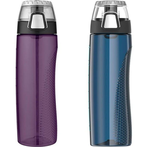 Botella de hidratación THERMOS Tritan de 700 ml con medidor, paquete de 2