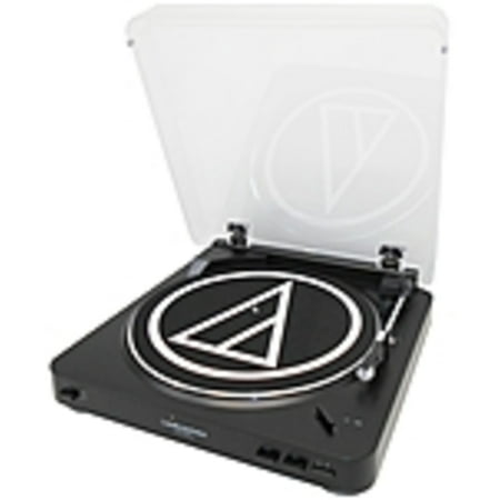 Belt Drive Analog Turntable Refurbished Audio-Technica AT-LP60BK-USB Fully Automatic Belt-Drive Stereo Turntable (USB & Analog) - Belt Drive - Automatic - 45, 33.33 rpm - Black ()