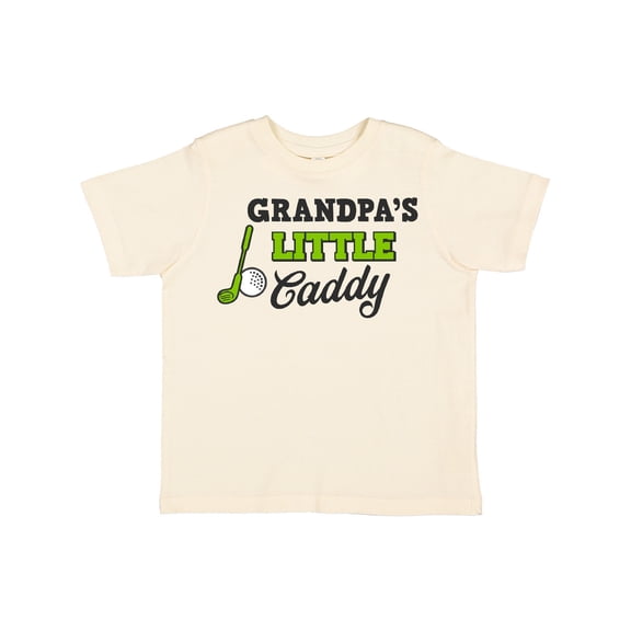 Inktastic Grandpas Little Caddy with Golf Club and Ball Boys or Girls Toddler T-Shirt