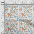 thumbnail image 2 of oneOone Viscose Jersey Orange Fabric Beach Starfish &Shell Sewing Fabric By The Yard Printed Diy Clothing Sewing Supplies 60 Inch Wide, 2 of 4