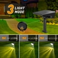 thumbnail image 6 of Quntis 2-in-1 Solar Lights Outdoor Waterproof, Adjustable Aurora/Sunflower Projection Solar Spotlight, 3 Modes, IP65 Waterproof for Tree Lawn Garden Pathway (4 Pack-Warm), 6 of 9