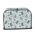 thumbnail image 2 of Kdxio Winter Wonderland Light Blue Print Toaster Cover Bread Machine Cover Fits for Most Standard 2 Slice Toasters,Keep Toaster Free From Dust And Fingerprint Oven Dustproof Cover, 2 of 7