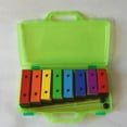 thumbnail image 3 of 8 Note Xylophone Colorful Glockenspiel Removable Color Metal Plates Resonator with Plastic Mallets Green Percussion Instrument Musical Present for Christmas Birthday Kid, 3 of 3