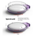 thumbnail image 6 of Ringke Slim Compatible with Apple AirTag Case, Hard Full Cover Protective PC Cover - Purple, 6 of 9