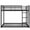 Black, variant on Kumix Bunk Bed Full over Full, Low Bunk Bed with Guardrails and Built-in Ladder, Metal Bunk Bed for Teens Adults, Full Bunk Beds Frame for Bedroom, Noise Free, Easy Assembly, Black