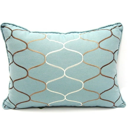 Better Homes and Gardens Stitched Ombre Accent Pillow, Teal Silk