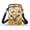 Highland Cow, variant on HELLHERO Reindeer Snowflake Women Cross Body Purse Adjustable Shoulder Strap Polyester Shoulder Bags with Zipper Small Crossbody Purse for Outdoor Travel Daily Use