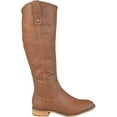 thumbnail image 2 of Women's Journee Collection Taven Wide Calf Knee High Boot Brown Faux Leather 9 M, 2 of 6
