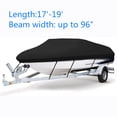 thumbnail image 6 of LABLT Heavy 600D Marine Grade Polyester Canvas Trailerable Waterproof Boat Cover Black, 6 of 7