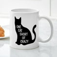 thumbnail image 3 of CafePress - One Cat Short Of Crazy Mugs - 11 oz Ceramic Mug - Novelty Coffee Tea Cup, 3 of 4