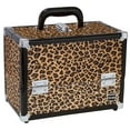 thumbnail image 1 of Caboodles 11.25 Inches Leopard Print Cosmetic Train Case with Mirror - 2 Tray, 1 of 2