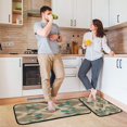 thumbnail image 6 of 2-Piece Kitchen Rugs Set Non-Slip Mats Carpet Floor for Kitchen, Bathroom (19.7"x27.6" & 19.7"x47.2") Natural Abstract Shapes, 6 of 7