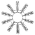 thumbnail image 1 of 10 Pcs Rivets à Écrou Pétale pour Installation Métallique en Plastique et Panneau de Presse 1.1 Po, 1 of 9
