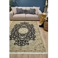 thumbnail image 3 of Vijayawada Green Medallion Polyester Area Rugs for Living Room Washable Rugs Boho Moroccan Area Rug Soft Geometric Bohemian Carpet Distressed Indoor Rug for Bedroom Dining Room Office Nonslip Rug, 3 of 9