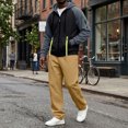 thumbnail image 5 of Delconic Mens Fleece Lined Hoodie and Straight Leg Pants Set Relaxed Fit Zip Front Long Sleeve Casual Two Piece Tracksuit Black XL, 5 of 5