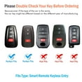 thumbnail image 2 of for Toyota Key Fob Cover with Keychain,Special Soft TPU Key Case Protector Compatible with 2020-2022 Highlander Corolla Prius,2018-2024 RAV4 Camry Avalon C-HR GT86, 2 of 6