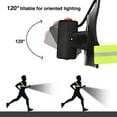 thumbnail image 2 of Luz para correr, luz LED para el pecho para correr recargable por USB, luz para correr con indicadores de seguridad y tiras de luz, lámpara para el pecho para trotar, caminar, deportes al aire libre, 2 of 5