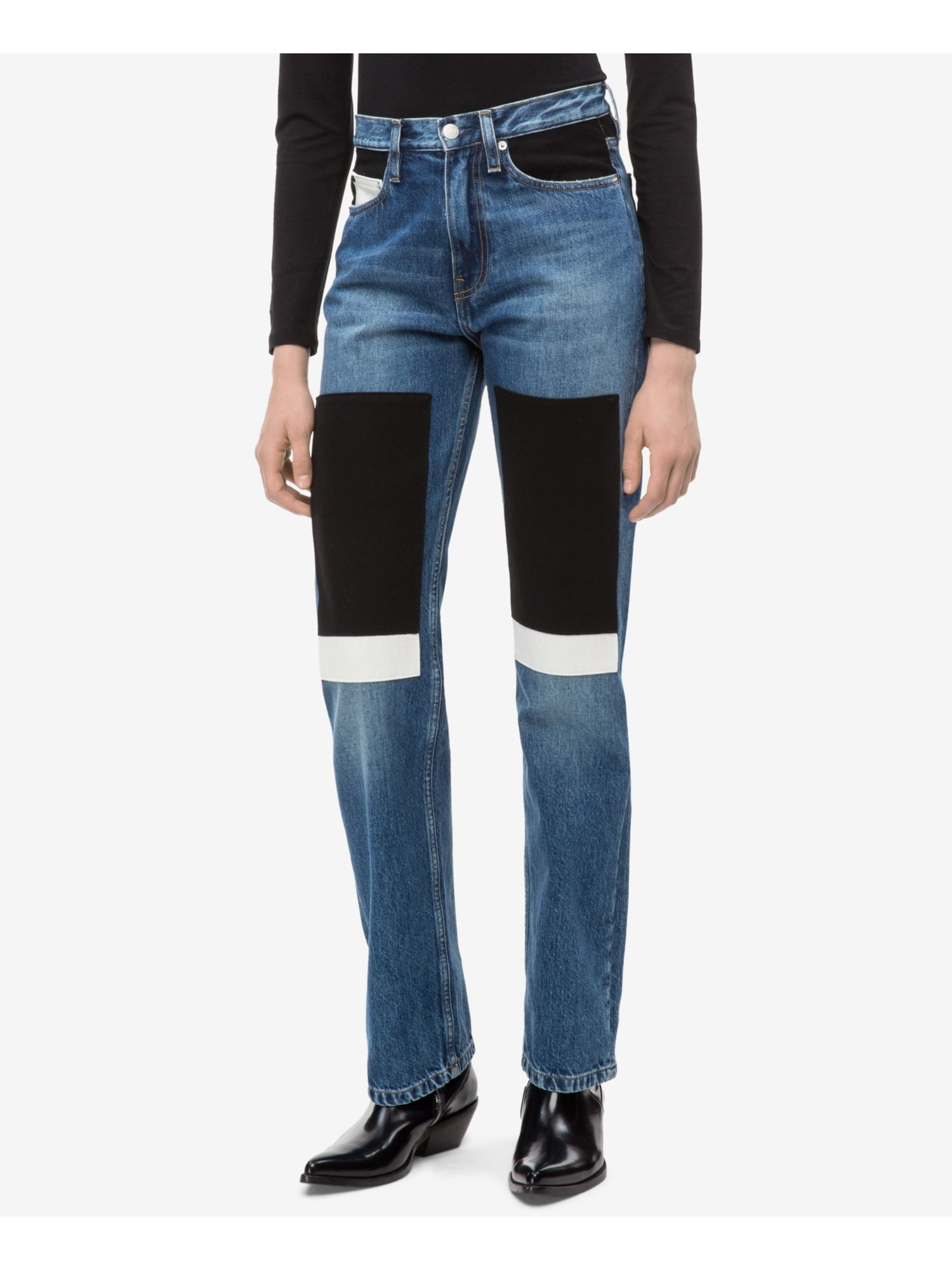 calvin klein straight leg jeans womens