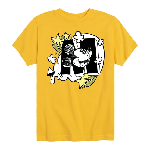 Disney - Mickey Mouse in the Clouds - Youth Short Sleeve Graphic T-Shirt